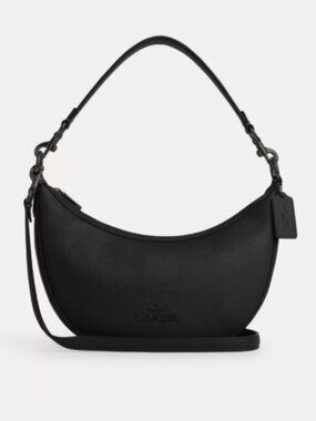 Coach Aria Shoulder Bag - Black/Black Copper